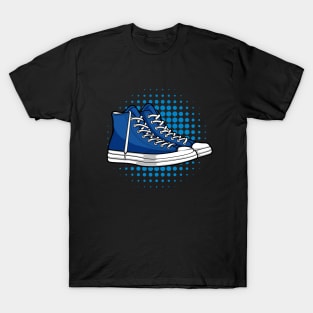 High Rush Blue Skate Sneaker T-Shirt